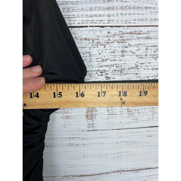 Missguided Slinky Ruched Bust Cami Mini Dress Black NEW US 6 Formal Dance - Picture 5 of 8